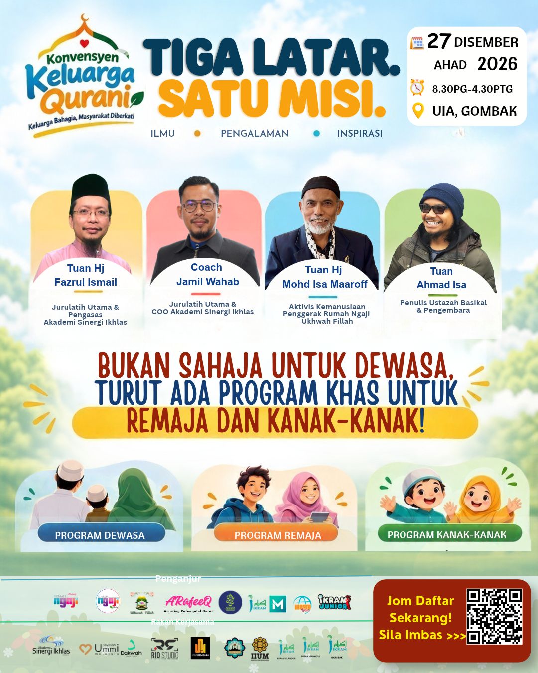 Poster rasmi Konvensyen Keluarga Qurani 2026